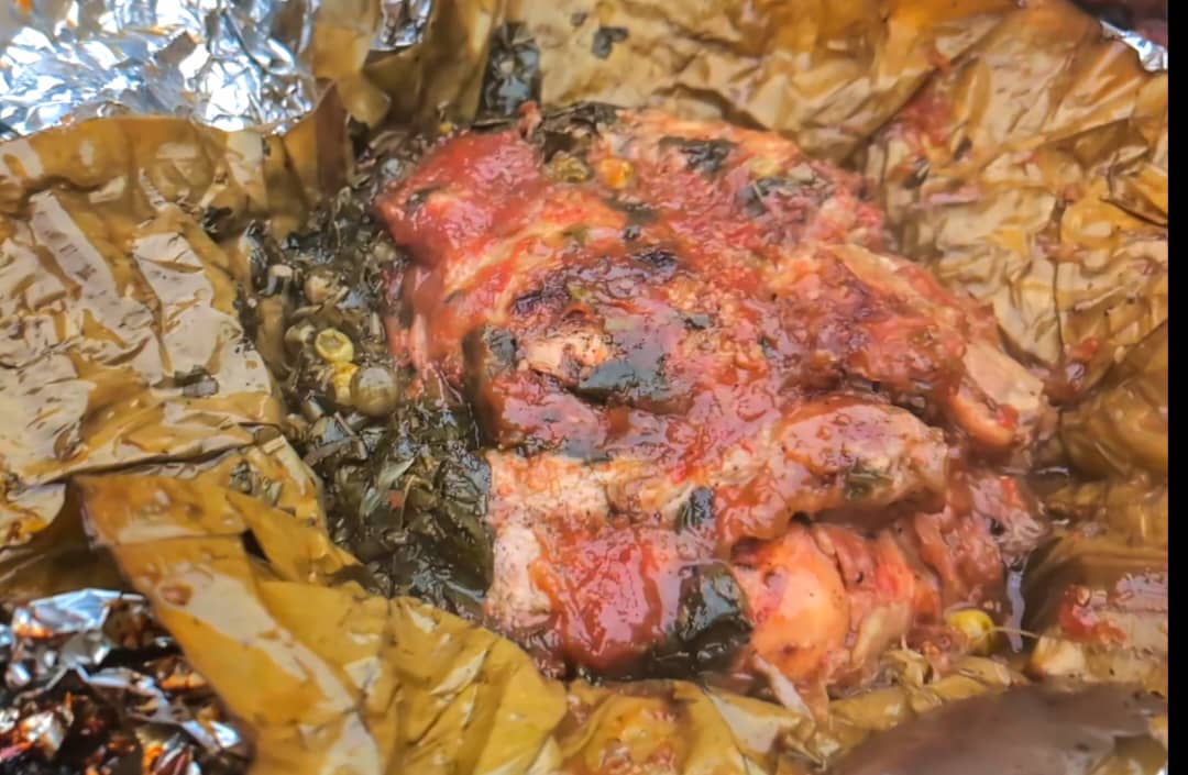 half roasted luwombo